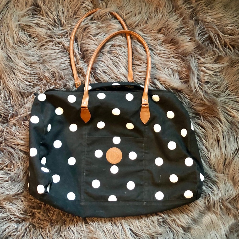Jordache Polka Dot Overnight Bag